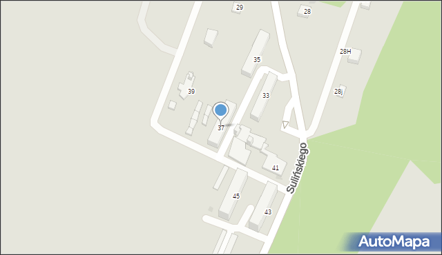 Jaworzno, Sulińskiego Jana, ks., 37, mapa Jaworzno