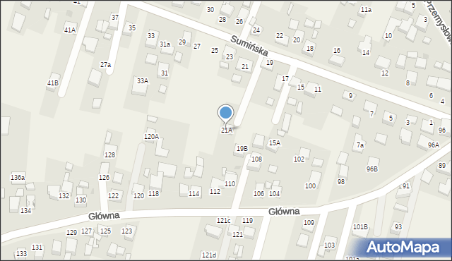 Jejkowice, Sumińska, 21A, mapa Jejkowice