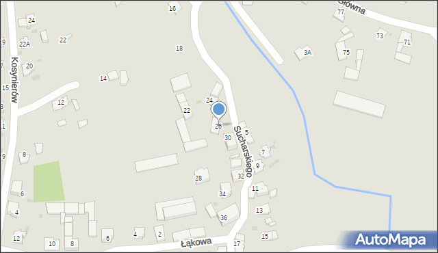 Kędzierzyn-Koźle, Sucharskiego Henryka, mjr., 26, mapa Kędzierzyna-Koźle