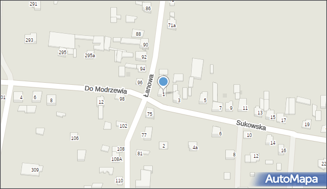 Kielce, Sukowska, 1, mapa Kielc