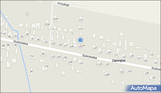 Kielce, Sukowska, 111, mapa Kielc