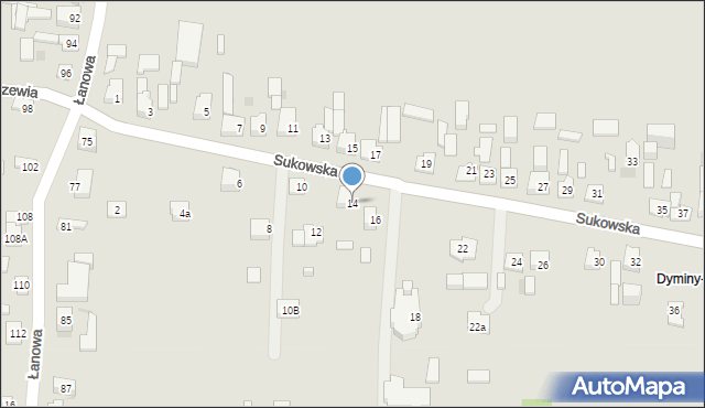 Kielce, Sukowska, 14, mapa Kielc