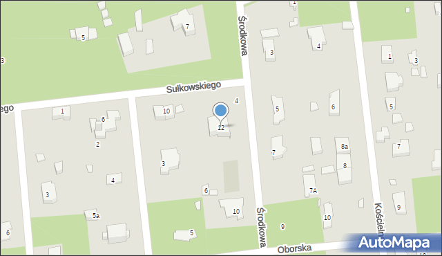 Konstancin-Jeziorna, Sułkowskiego Józefa, 12, mapa Konstancin-Jeziorna