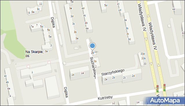 Koszalin, Sucharskiego Henryka, mjr., 2d, mapa Koszalina