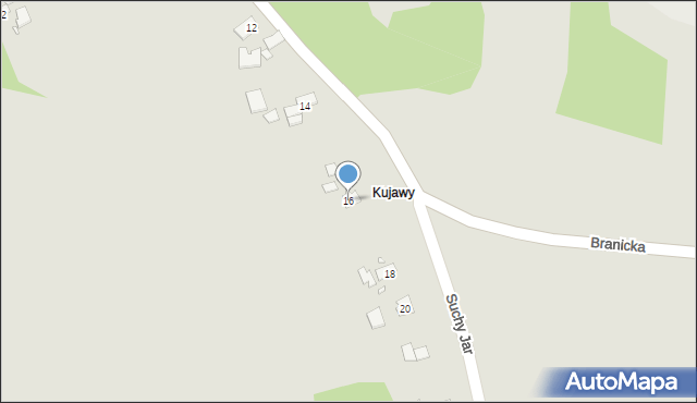 Kraków, Suchy Jar, 16, mapa Krakowa