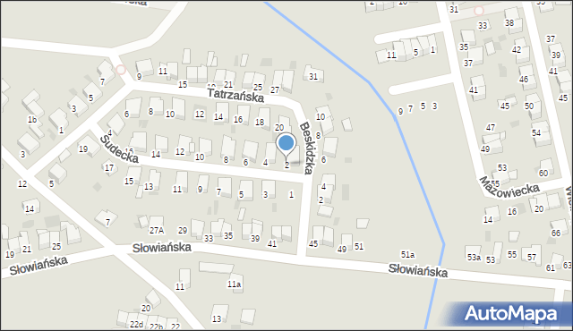 Krotoszyn, Sudecka, 2, mapa Krotoszyna