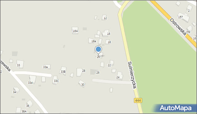 Krotoszyn, Sulmierzycka, 20, mapa Krotoszyna