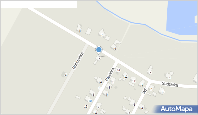 Krzanowice, Sudzicka, 9, mapa Krzanowice