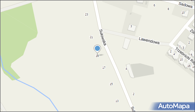 Księginice, Sułowska, 19, mapa Księginice