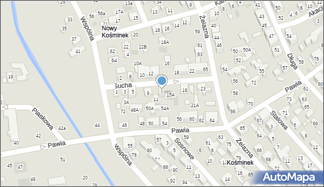 Lublin, Sucha, 13, mapa Lublina