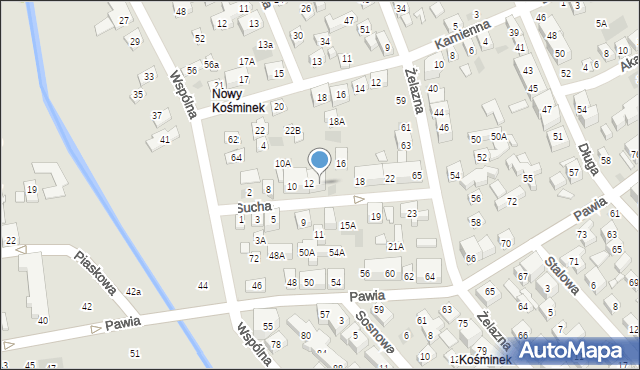 Lublin, Sucha, 14, mapa Lublina