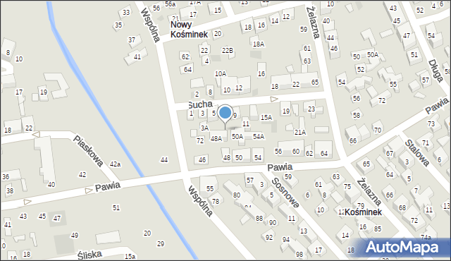 Lublin, Sucha, 7, mapa Lublina