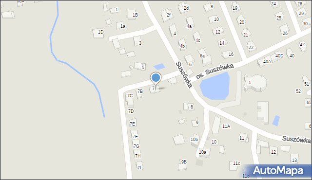 Niepołomice, Suszówka, 7a, mapa Niepołomice