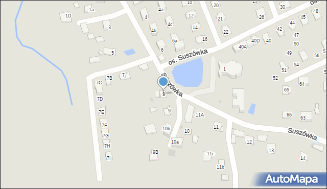 Niepołomice, Suszówka, 8, mapa Niepołomice