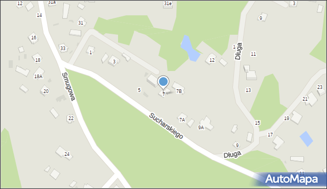 Nowa Dęba, Sucharskiego Henryka, mjr., 7, mapa Nowa Dęba