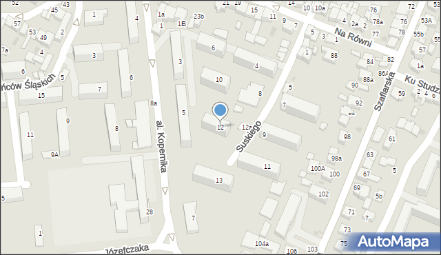 Nowy Targ, Suskiego Augustyna, 12, mapa Nowego Targu