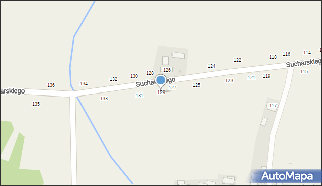 Olesno, Sucharskiego Henryka, mjr., 129, mapa Olesno