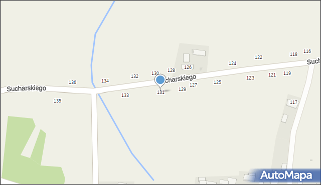 Olesno, Sucharskiego Henryka, mjr., 131, mapa Olesno