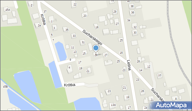 Olesno, Sucharskiego Henryka, mjr., 29, mapa Olesno