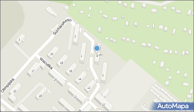 Piekary Śląskie, Sucharskiego Henryka, mjr., 4, mapa Piekary Śląskie