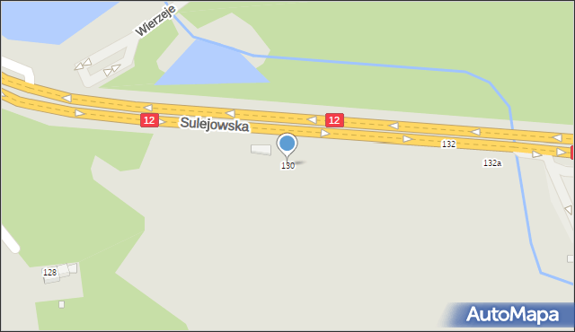 Piotrków Trybunalski, Sulejowska, 130, mapa Piotrków Trybunalski