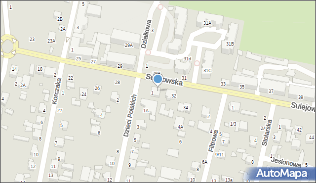 Piotrków Trybunalski, Sulejowska, 30, mapa Piotrków Trybunalski