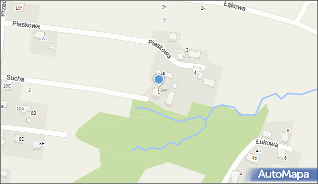 Pisarzowice, Sucha, 1, mapa Pisarzowice