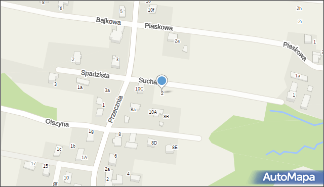 Pisarzowice, Sucha, 2, mapa Pisarzowice