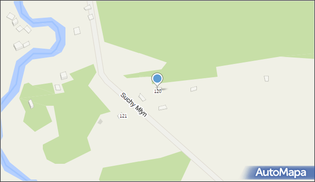 Przyłęk, Suchy Młyn, 120, mapa Przyłęk