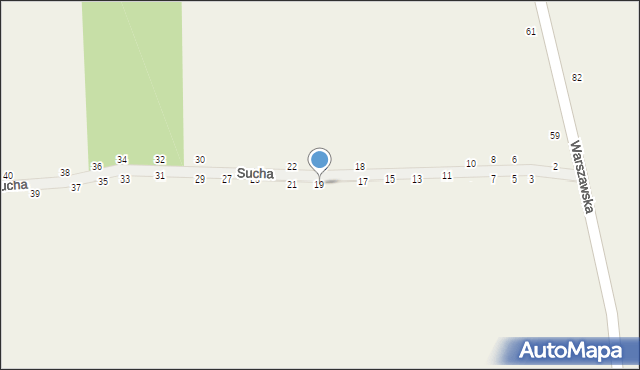 Psucin, Sucha, 19, mapa Psucin