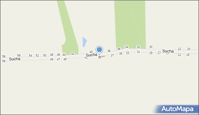 Psucin, Sucha, 39, mapa Psucin