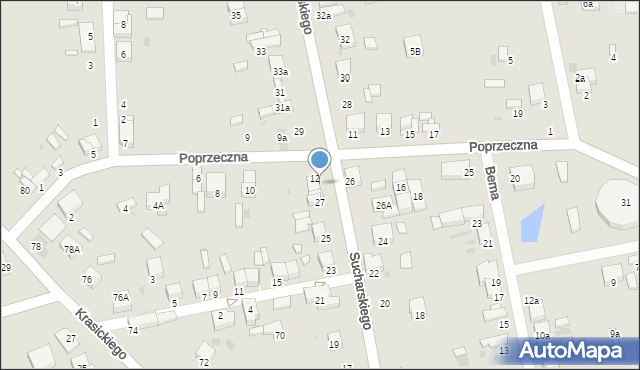 Radomsko, Sucharskiego Henryka, mjr., 27a, mapa Radomsko