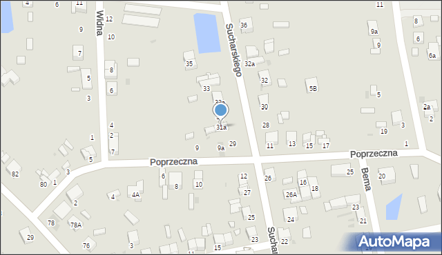 Radomsko, Sucharskiego Henryka, mjr., 31a, mapa Radomsko