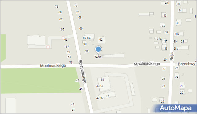 Radomsko, Sucharskiego Henryka, mjr., 54/56, mapa Radomsko