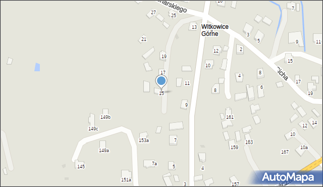 Ropczyce, Sucharskiego Henryka, mjr., 15, mapa Ropczyce