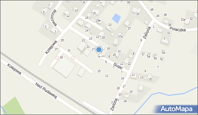 Rudawa, Suski, 7, mapa Rudawa