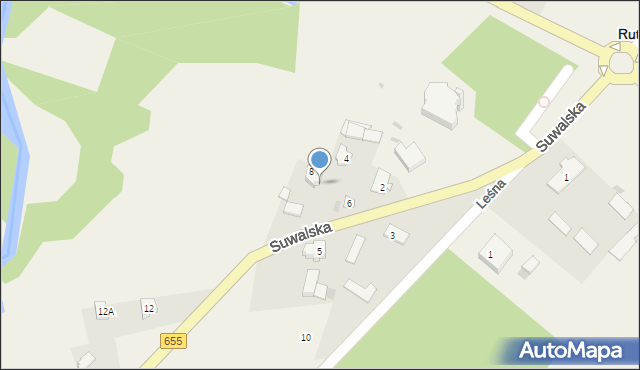 Rutka-Tartak, Suwalska, 8a, mapa Rutka-Tartak