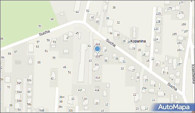 Rząska, Sucha, 41b, mapa Rząska