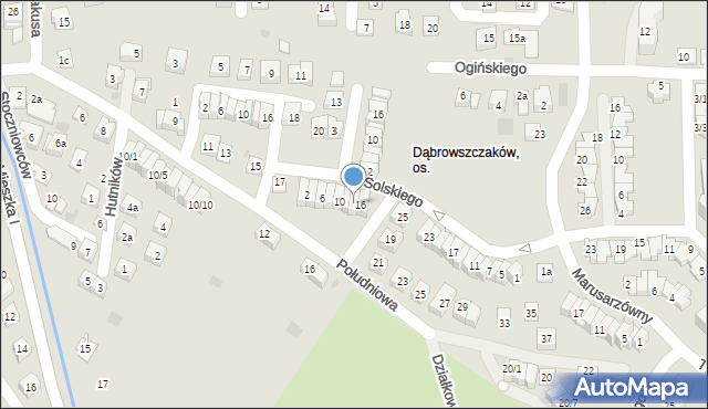Rzeszów, Sułkowskiego Józefa, 14, mapa Rzeszów