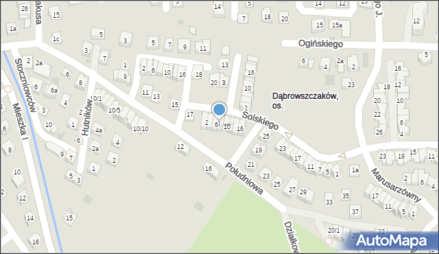 Rzeszów, Sułkowskiego Józefa, 8, mapa Rzeszów