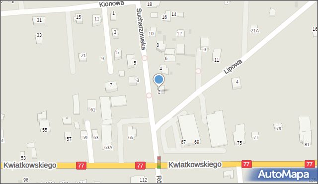 Sandomierz, Sucharzowska, 2, mapa Sandomierza