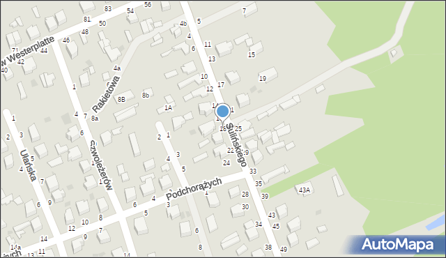 Skierniewice, Sulińskiego Romualda, ppłk. pil., 18, mapa Skierniewic