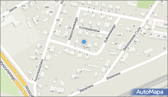 Skierniewice, Sułkowskiego Tadeusza, 3, mapa Skierniewic