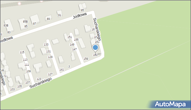 Słupsk, Sucharskiego Henryka, mjr., 161, mapa Słupska