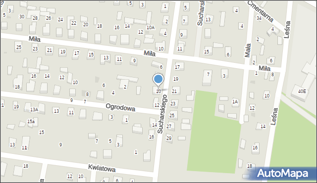 Sochocin, Sucharskiego Henryka, mjr., 10, mapa Sochocin