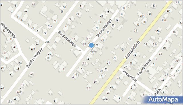 Środa Wielkopolska, Sucharskiego Henryka, mjr., 18, mapa Środa Wielkopolska