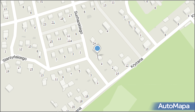 Starogard Gdański, Sucharskiego Henryka, mjr., 2, mapa Starogard Gdański