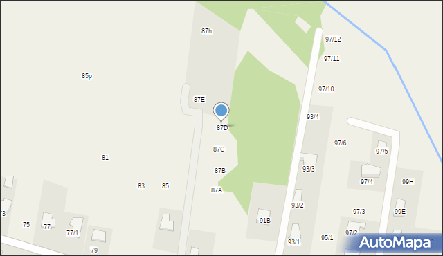 Studzianki, Supraślska, 87D, mapa Studzianki