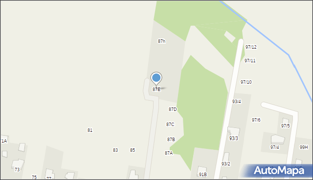 Studzianki, Supraślska, 87E, mapa Studzianki