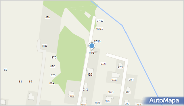 Studzianki, Supraślska, 93/4, mapa Studzianki